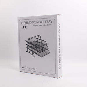 משרדית 3-שכבות משרד שולחן עבודה המארגן נייר תיק תיק מגש ספר נייר תיק מגש ספר מדף נייד חוט מתכת נייד חוט - Product Image 6