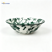 Service de table 4 pièces en porcelaine classique vert fruit moderne pour la maison, la salle à manger, l'hôtel et les mariages