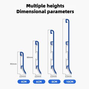 Plinthe en alliage d'aluminium ultra-mince à double couche de 60 mm pour l'exportation - Product Image 4