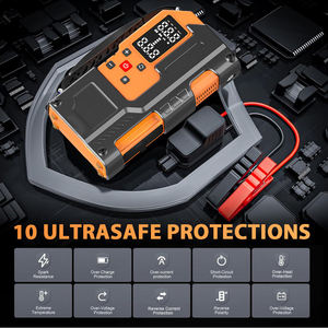 Portable 1000A 12V Lithium <strong>Battery</strong> Car Jump Starter 120W 150PSI Air Compressor Power Bank <strong>Booster</strong> Pack - Product Image 3