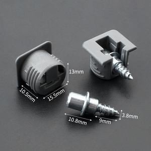 Connecteurs de placard en alliage trois-en-un GQK, couvercle coulissant en nylon dissimulé, installation facile et moderne, robuste - Product Image 5