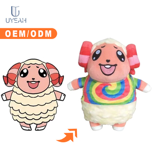 Uyeah Chất Lượng Cao OEM Dễ Thương Tùy Chỉnh Mềm Thú Nhồi Bông Anime Động Vật Sang Trọng Đồ Chơi Tùy Chỉnh Sang Trọng Cừu Dê Đồ Chơi Với Logo Cho Thể Thao Thương Hiệu - Product Image 4