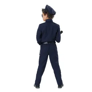 Hete Verkoop Meisjes Jongens Beroep Halloween Kostuum Dress-Up Politie Carrière Kostuum