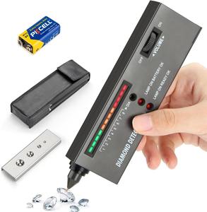 Testeur de diamants professionnel Moissic, détecteur de pierres précieuses, stylo de vérification de diamants haute précision, boîte plaquée argent 925 pour bijoutiers - Product Image 1