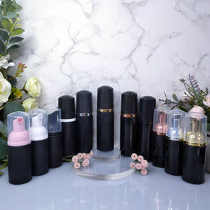 30Ml/50Ml/60Ml/80Ml/100Ml/150Ml/200Ml givré Transparent <span class=keywords><strong>noir</strong></span> cils shampooing bouteille Mousse mousseuse visage lavage bouteille - Product Image 2