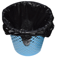 Sacs poubelles en plastique jetables en gros, sacs à cordon plats colorés de 13 gallons pour bureau, maison, magasin
