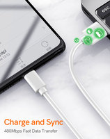 Cable USB Tipo-C a USB de 1m, 2m, 3m con Carga Rápida de 3A y Transmisión de Datos para Computadora - En Stock