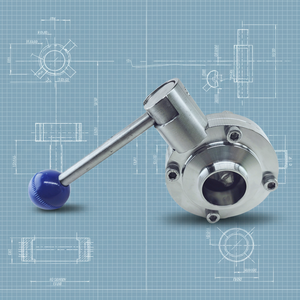 Vanne à boisseau sphérique papillon en acier inoxydable anticorrosion à installation rapide, 1 pouce, pour eau, huile, gaz - Product Image 1