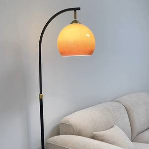 Lámpara de Pie Moderna con Arco de Atardecer, Lámpara de Pie Negra Minimalista para Sala de Estar, Dormitorio, Rincón de Lectura, Decoración del Hogar, Iluminación - Product Image 2