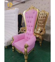 Fauteuil de pédicure spa de luxe rose, fauteuil trône de luxe pour pédicure