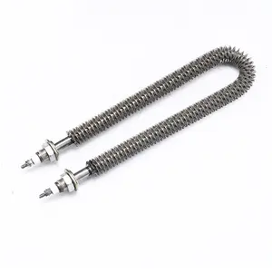 Customize 380v 220v Oven Heating Element U W I Shape Air Tubular Finned Strip Heater