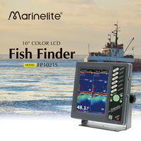 Détecteur de poissons marin vérifié de 10 pouces avec sonde en direct 50 et 200 KHz