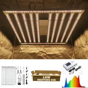 High uniform light 1000 watt led grow lights uv ir independent control samsung lm301h grow light 0-10V dimming for indoor plants