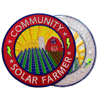 2026 Patchs brodés personnalisés drapeau du Mexique, logos brodés, badges en tissu