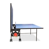 Table de tennis de table MDF 12 15 18mm, table populaire et pliable avec roues mobiles de 125mm, 1 pièce
