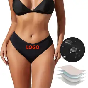 Intiflower Pl9070 Hoge Kwaliteit 4 Laag Waterdicht Periode Slipje Voor Zwemmen Bikini Menstruatie Badpakken