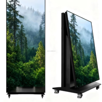 Écran d'affichage LED pliable GOB P2.5 4K pour intérieur, affiche numérique portable, mur vidéo pour magasin