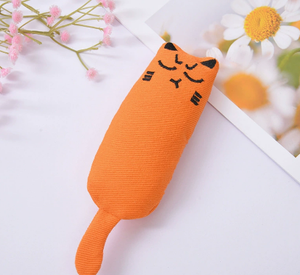 Catnip Cat Toy Plush Cartoon <strong>Kitten</strong> Chew Toy Soft Bite-Resistant Interactive Teething Toy for Indoor Cats - Product Image 5