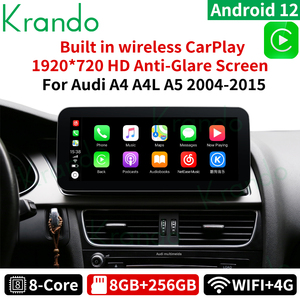 Krando 10,25 "Full Touch Autoradio Android Auto Video Upgrade para Audi A4 A4L A5 2009 - 2015 Unidad principal <span class=keywords><strong>Carpay</strong></span> inalámbrica incorporada - Product Image 6