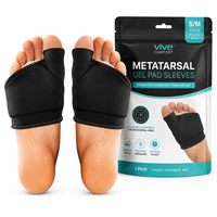 Coussinets métatarsiens orthopédiques en gel et nylon unisexe pour le soulagement de la douleur au pied, y compris pour le neuroma de Morton, durables et adaptés à la peau.