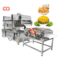 Gelgoog RVS Automatische Multifunctionele Fruit-, Groente-, Banaan- en Snoepchipsmachine met Warmtewisselaar en Friteuse