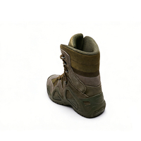 Bottes tactiques montantes SAITENG modèle ST2230 en daim et tissu Oxford, fermeture à enfiler, absorption des chocs, anti-perforation, pour le désert