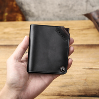 Dompet Kulit Italia Tipis dengan Pelindung 360 Derajat, Penutup Tombol Putar, Slot Kartu, dan Alat Pembuka Kartu SIM