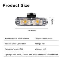 Lumière de voiture 8x2led sans fil clignotant à distance voyant d'avertissement camion moto lampe d'urgence SUV lampe de remorque