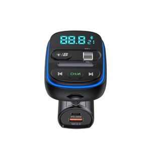 AGETUNR T77 Transmetteur Fm Bluetooth pour voiture Support pour lecteur MP3 Disque U/carte <span class=keywords><strong>micro</strong></span> SD Musique BASS EQ Mains libres 30W PD Commande vocale - Product Image 5