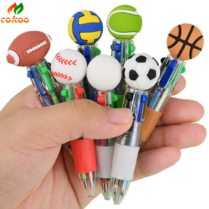 Penna sportiva a forma di palla a 4 colori | Design di novità, più stili sportivi disponibili ideali per regali e cancelleria per studenti - Product Image 6