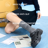 Sabots à plateforme en EVA imperméables avec logo personnalisé et motif perforé, sandales pour femmes, chaussures antidérapantes à semelle souple, pantoufles pour adultes