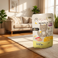 Nourriture humide pour animaux de compagnie en sachet de 100 g, riche en viande, saveur délicieuse, poulet et légumes mélangés, repas nutritif pour chats, directement de l'usine