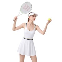 Jupe de tennis pour femme à blocs de couleur, longueur genou, en nylon et élasthanne, respirante, anti-exposition, pour le yoga, le fitness et le sport, sous marque privée