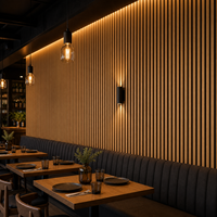 Panneau acoustique mural en bois de chêne WYRAX Audio Studio, feutre noir, 2400x600x22mm, contrôle du son, décoration de studio d'enregistrement