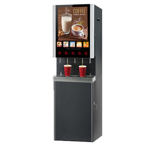 Machine à café et thé au lait chauds E-50S 5 Falvours, boîte publicitaire à lumière LED, machine à café instantanée commerciale - Product Image 4