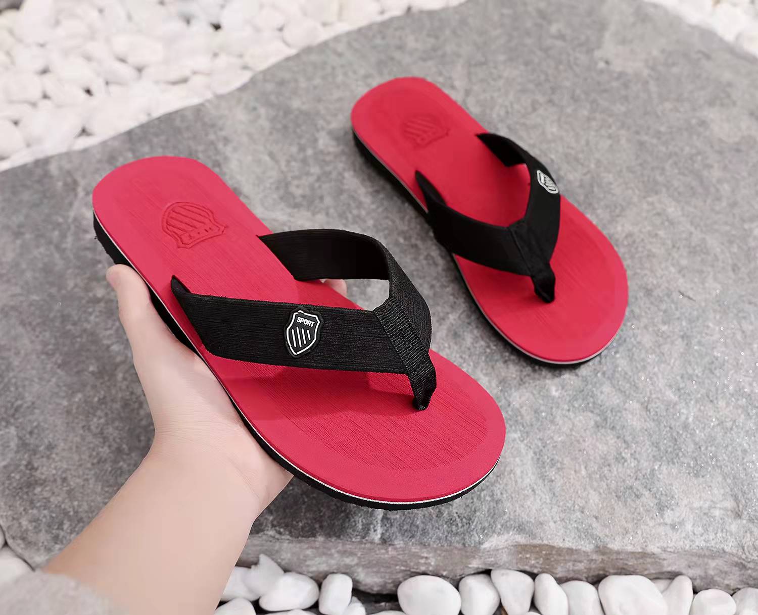 Summer Fashion Beach slippers EVA sole shoes outdoor sandals Casual flip flops for men