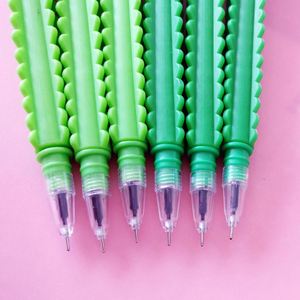 Hot Selling Vegetable Fruit Series Cactus Shape Novelty Roller Ballpoint Plastic Advertising <b>Pen</b> - Product Image 4