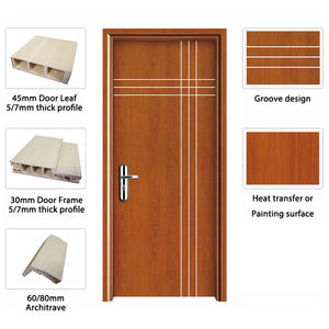 Nouveau <span class=keywords><strong>Bois</strong></span> Chambre Salle De Bain Verre Dubaï Porte Wpc - Product Image 3