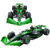 Cada C64010W F1NEW 1:8 C44 Mobil Sport DIY Mesin V6 Penggerak Super Mobil Balap Model Blok Bangunan Mainan untuk Anak Laki-laki