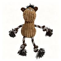 Jouet pour chien de la série Animaux, jouet à mâcher en peluche avec corde et son BB, jouet interactif pour tirer et jouer pour chiens