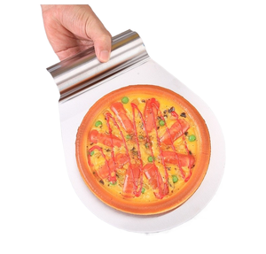 Grattoirs et lève-pâte multifonctionnels en métal avec manche tubulaire pour la manipulation des crustes de <span class=keywords><strong>pizza</strong></span> et de tarte faites <span class=keywords><strong>maison</strong></span> - Product Image 3
