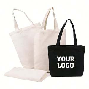 Bolsa de Tela de Algodón Orgánico Reciclado, Personalizada con Impresión OEM ODM, Bolsa de Compras Reutilizable Grande con Logotipo - Product Image 1