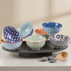 Petits bols à riz et salade en porcelaine fine, blancs, 4,5-6 pouces, écologiques, compatibles micro-ondes, style Japandi, bols d'accompagnement en céramique pour fêtes - Product Image 2