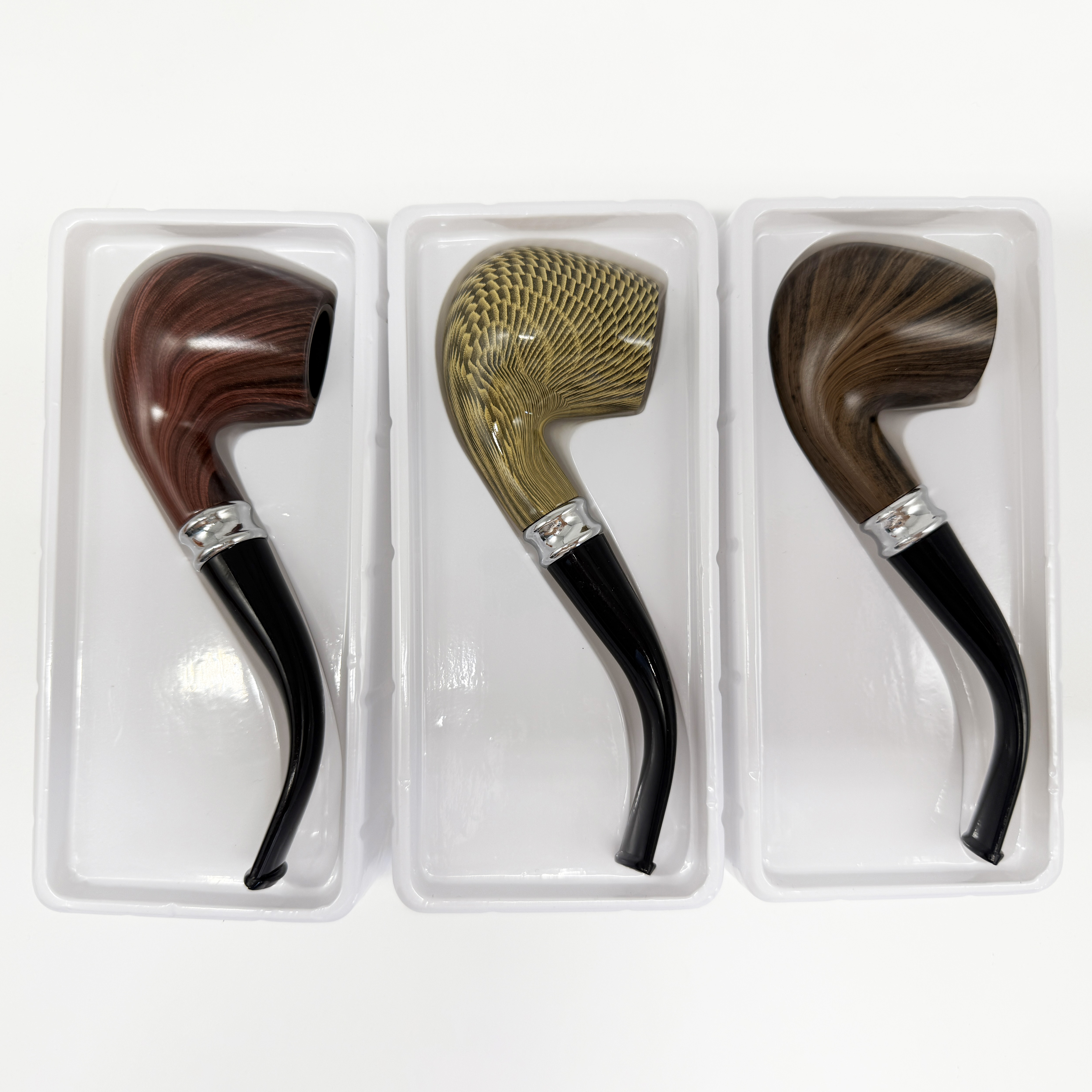 Wholesale Resin Smoking Pipe Wood Surface Tobacco Smoking Tube Manufacturer Direct Sale Smoking Pipes