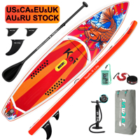 FUNWATER Dropshipping OEM Vente en gros sous-board Stand-up Paddle Paddle Tablas Surf sup Board Soft Top Surfboard Gonflable