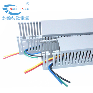 Conducto de dedo de ranura abierta para escritorio, bandeja de gestión de Cable de Raceway, YORH-PEEO, venta directa de fábrica, PXC - Product Image 2