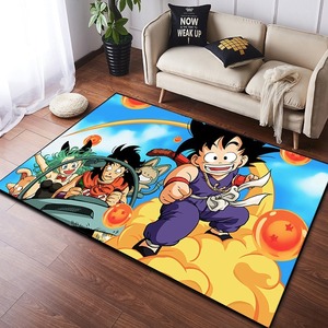 <span class=keywords><strong>Tapis</strong></span> rectangulaire antidérapant en polyester flanelle imprimé motif dessin animé pour salon, canapé, chambre à coucher, chambre d'enfant - Product Image 1