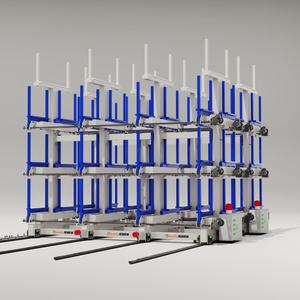 Estante voladizo de acero y metal de alta resistencia Riel de extensión suave Estante de palés de alta capacidad de madera para un almacenamiento eficiente - Product Image 2