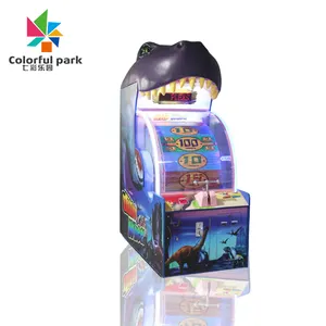 Renkli eğlenceli lüks jetonla çalışan makine arcade oyun itfa makinesi