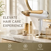 Sèche-cheveux professionnel à moteur sans balais à température constante ergonomique avec logo personnalisé, haute vitesse, pour salon professionnel